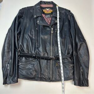 Harley Davidson Women’s Leather Biker Jacket Size XL Black